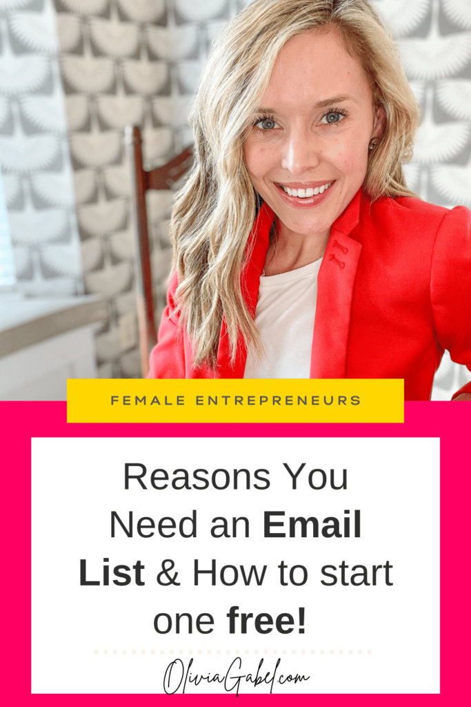 The single biggest mistake entrepreneurs make is putting all of their focus into social media and not growing their email list. I'm going to tell how to start your email list for free! ​
